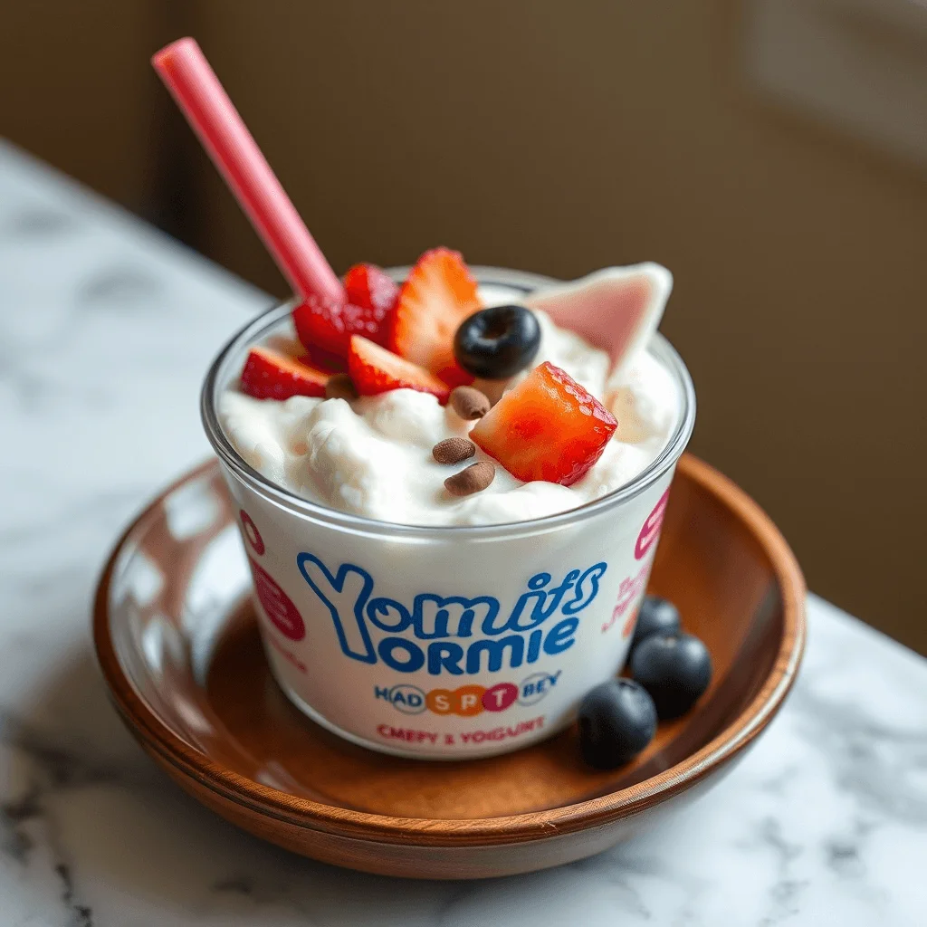 Copycat Yomie’s Rice x Yogurt garnished with berries